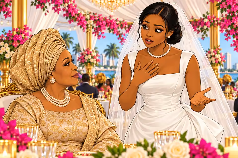 Amaka looks at her mother in surprise and quietly defends Uju.