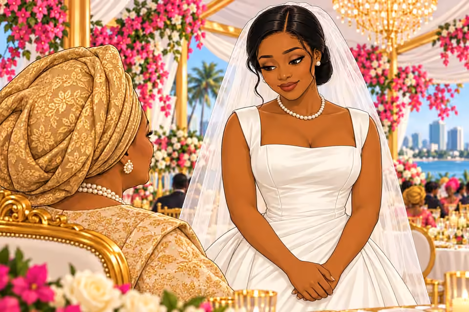Amaka acknowledges her mother’s warning with a restrained nod.