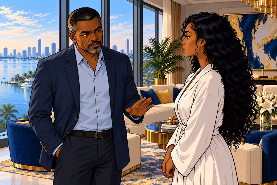 Musa declines tea and asks for Amaka’s time.