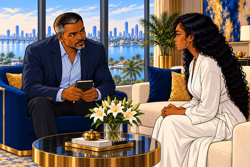 Musa closes his notebook and gives Amaka his word.