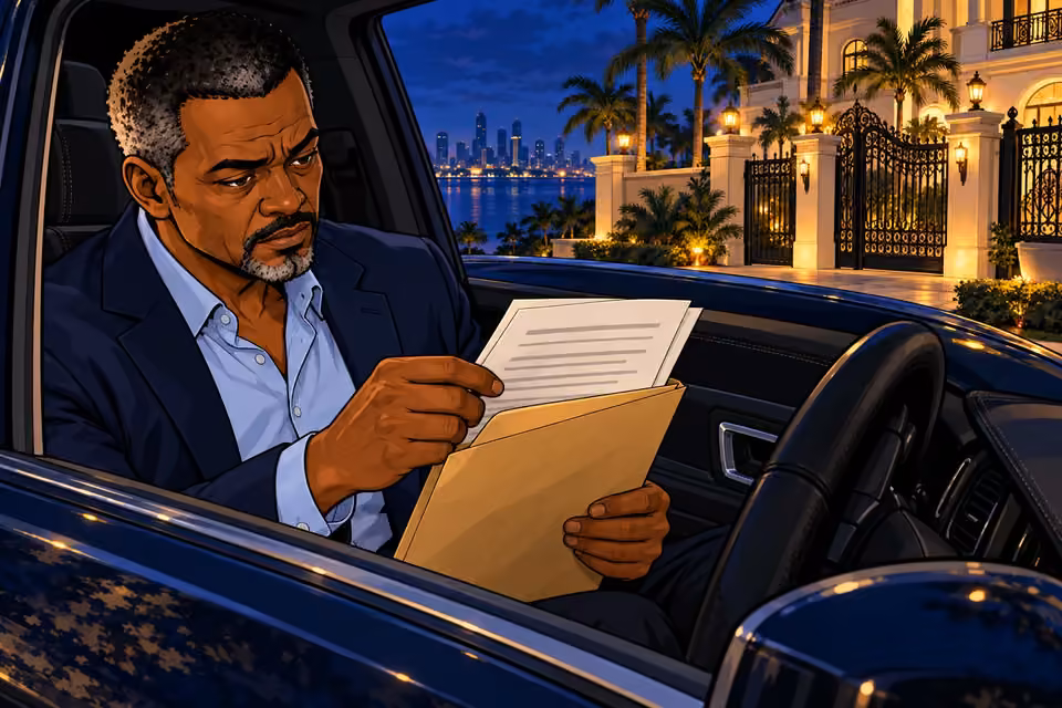 Musa takes the newly arrived report from its envelope.