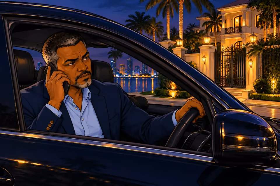 Musa listens as the caller asks about the daughter.