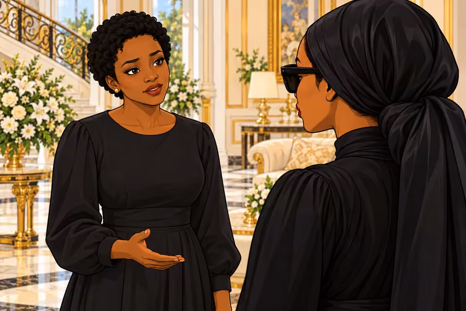 Uju gently tells Amaka that she is holding up.