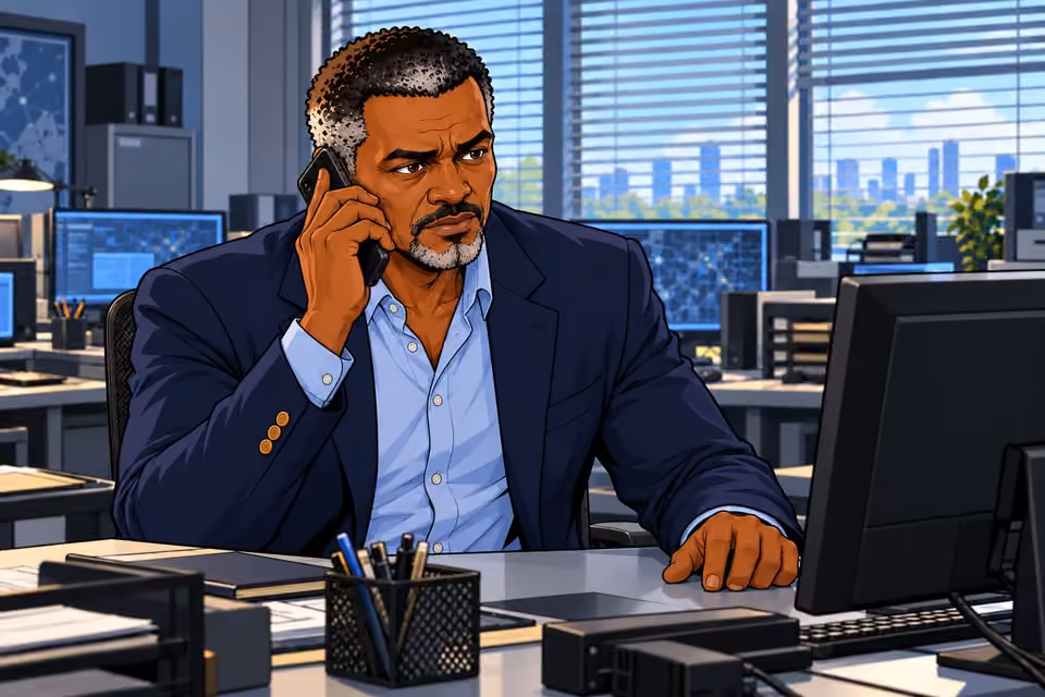 Musa quietly encourages the caller to continue.