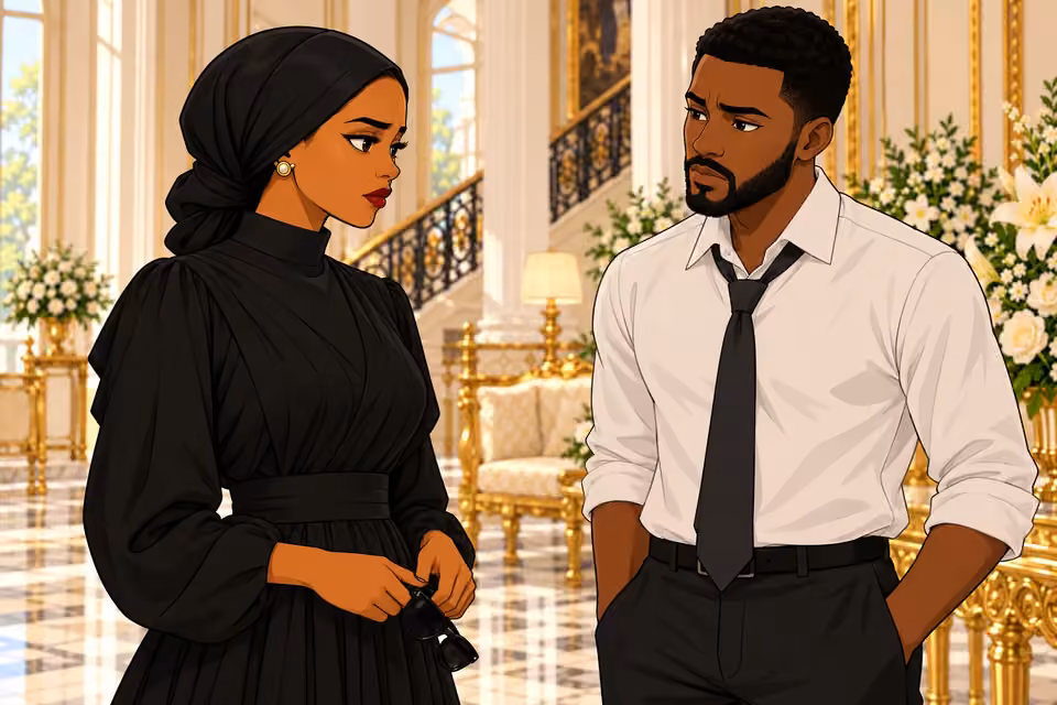Amaka answers with an unwavering expression.