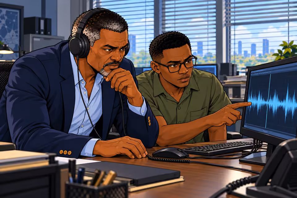 Musa listens as the recording reveals a tense exchange between mother and daughter.