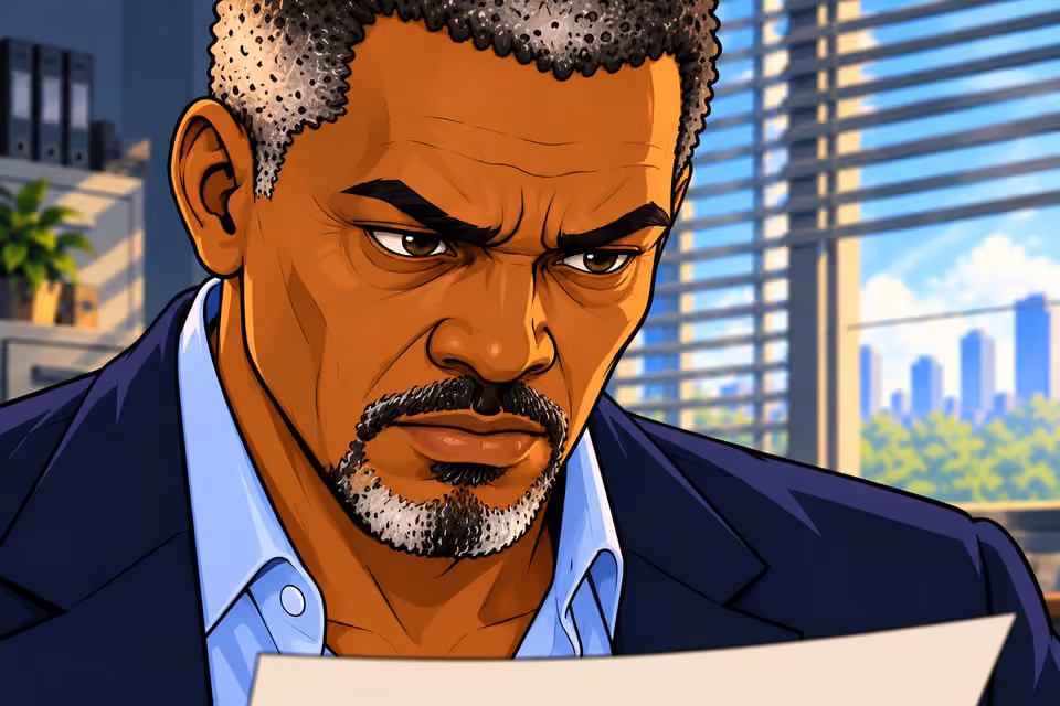 Musa narrows his eyes at the conveniently timed evidence.