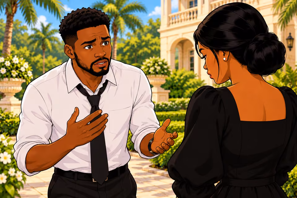 Chuka tells Amaka that he feels watched.