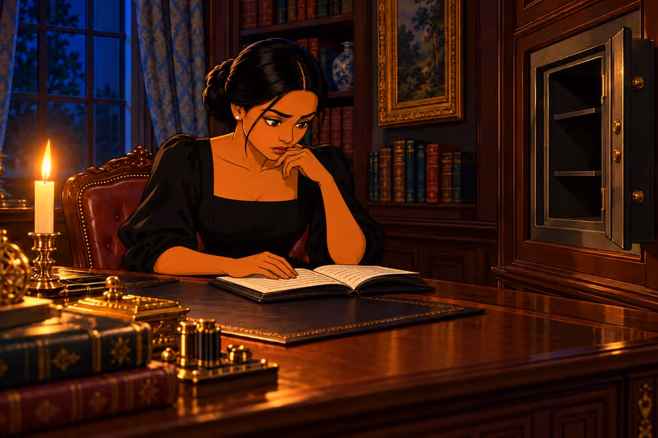 Amaka absorbs the secrets recorded in the journal.