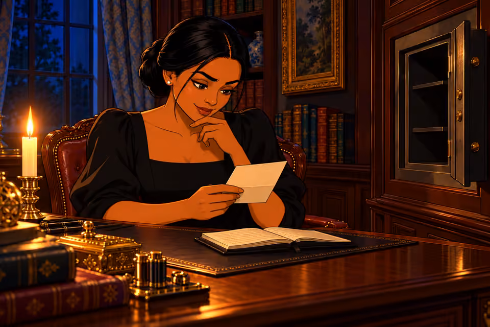 Amaka rereads the note and smiles.