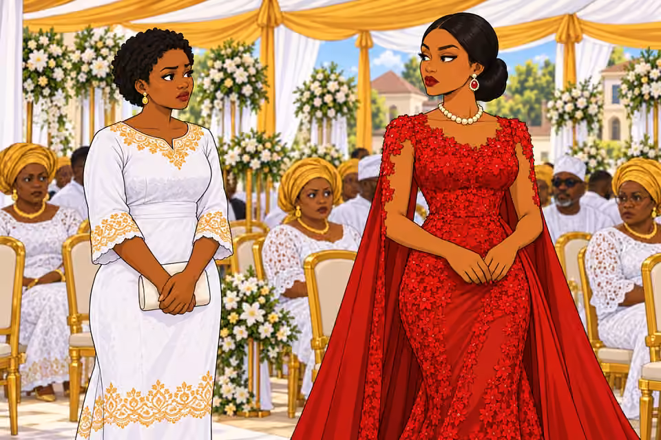 Uju approaches Amaka after Gabriel leaves.