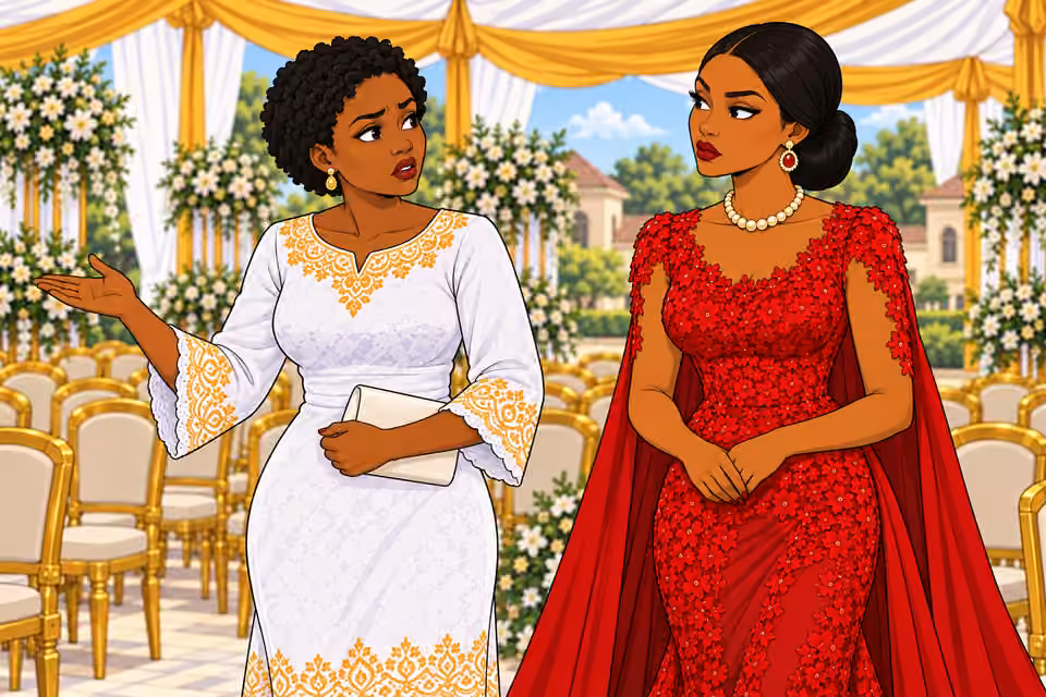 Uju calls the funeral a show.