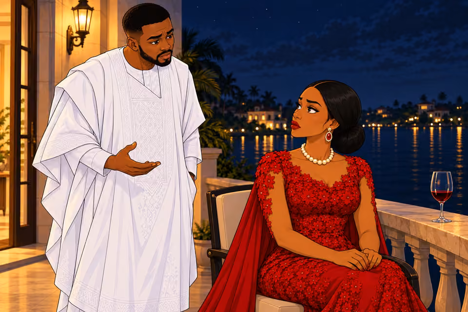 Chuka asks whether Amaka is at peace.