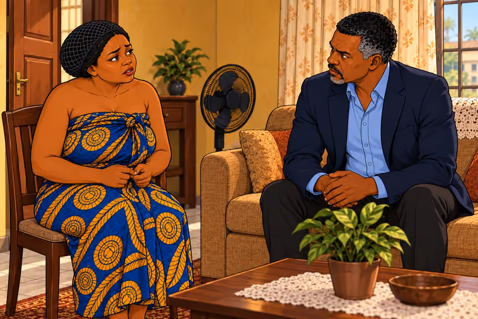 Ngozi hesitates before admitting she entered briefly.