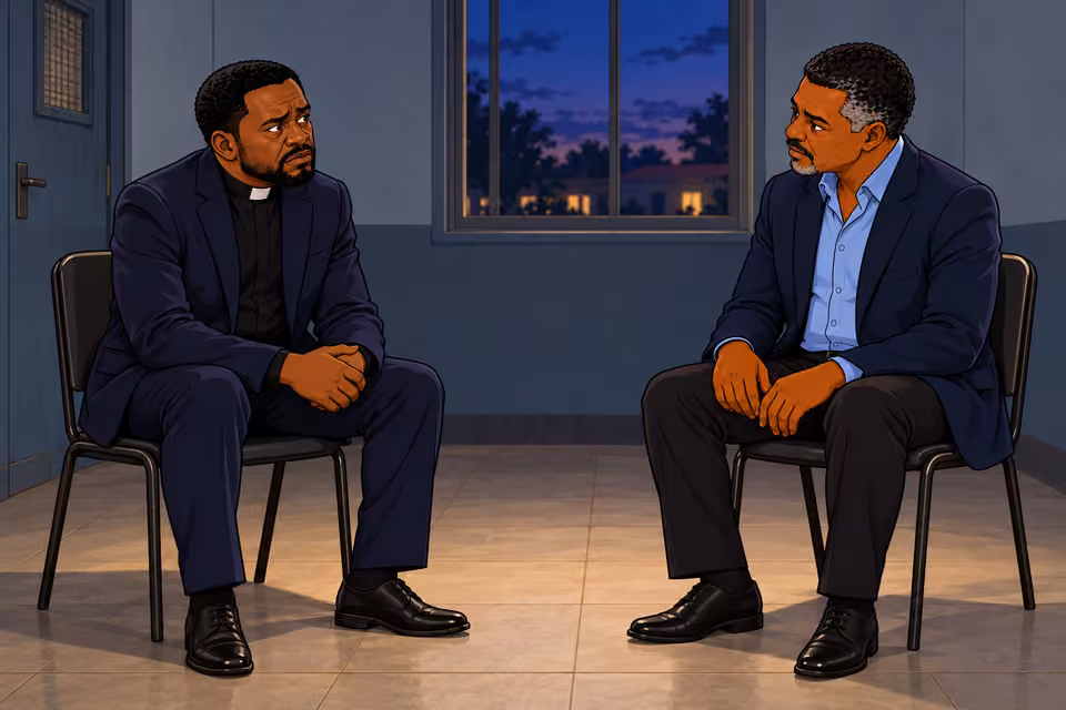 Musa meets Pastor Gabriel privately at the station that evening.
