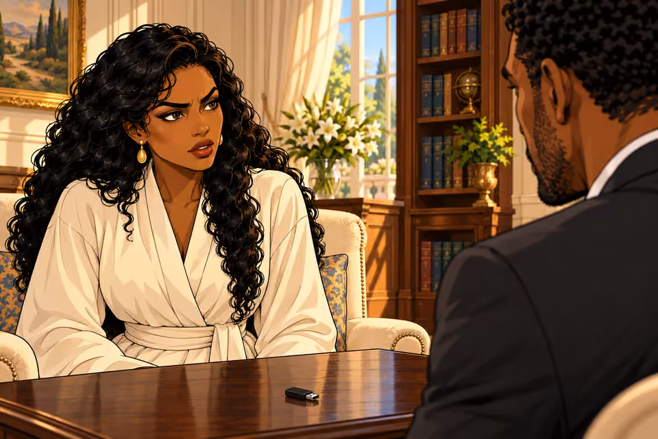 Amaka asks what Ikenna wants.