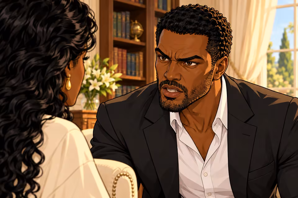 Ikenna declares his wish to ruin Agnes's legacy.
