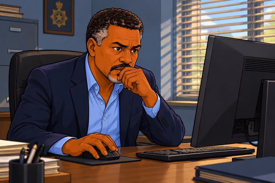 Musa receives an anonymous email.