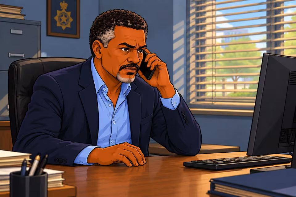 Musa starts a phone call.