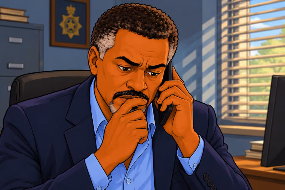 Musa hesitates during the call.