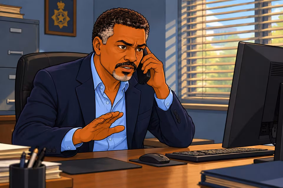 Musa tells the caller to keep Amaka out for now.