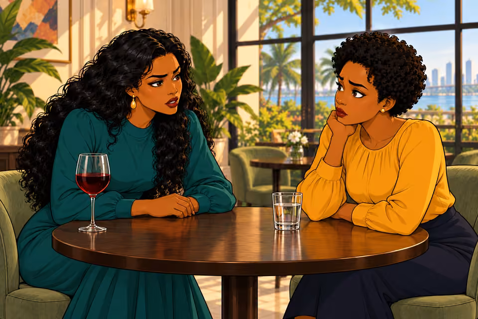 Amaka stares at Uju and challenges her response.