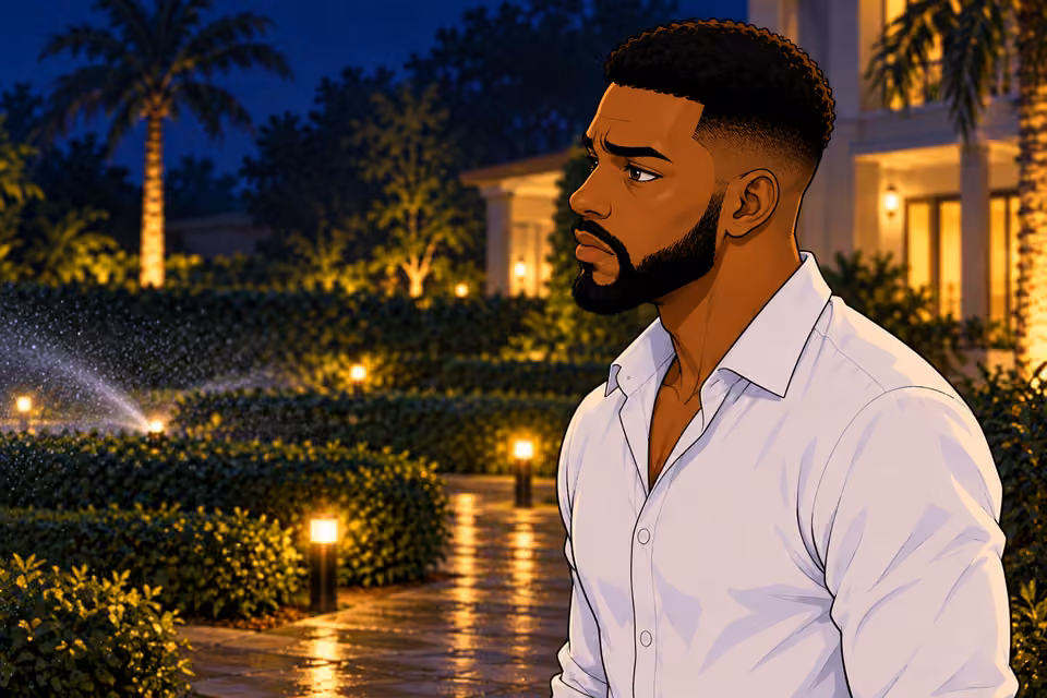 Chuka stares at Amaka in silence.