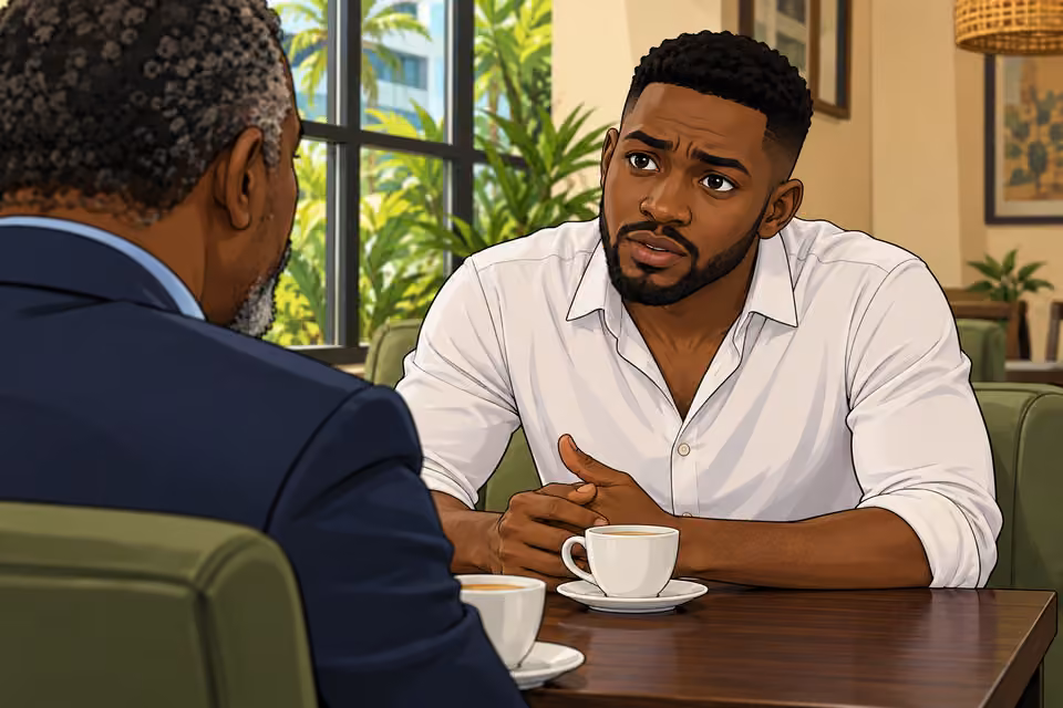 Chuka cautiously asks about the investigation.