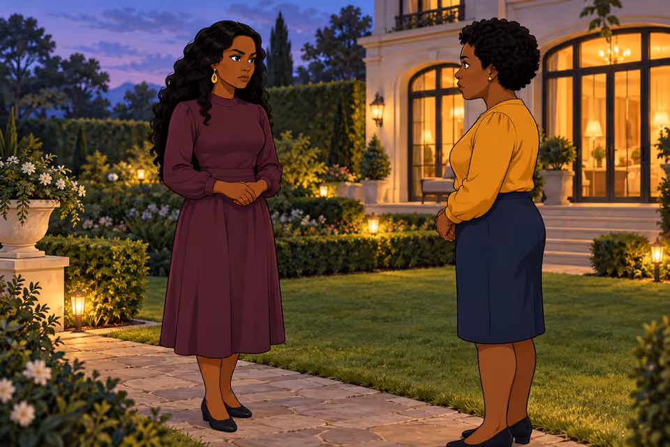 Amaka speaks bitterly about her mother.
