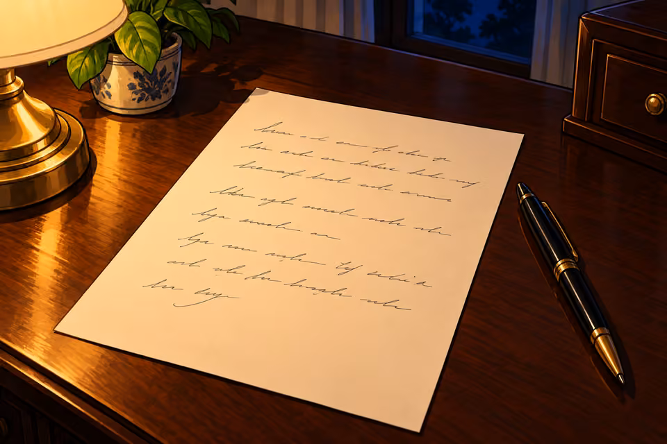 The foundation letter lies on Amaka’s bedroom desk.