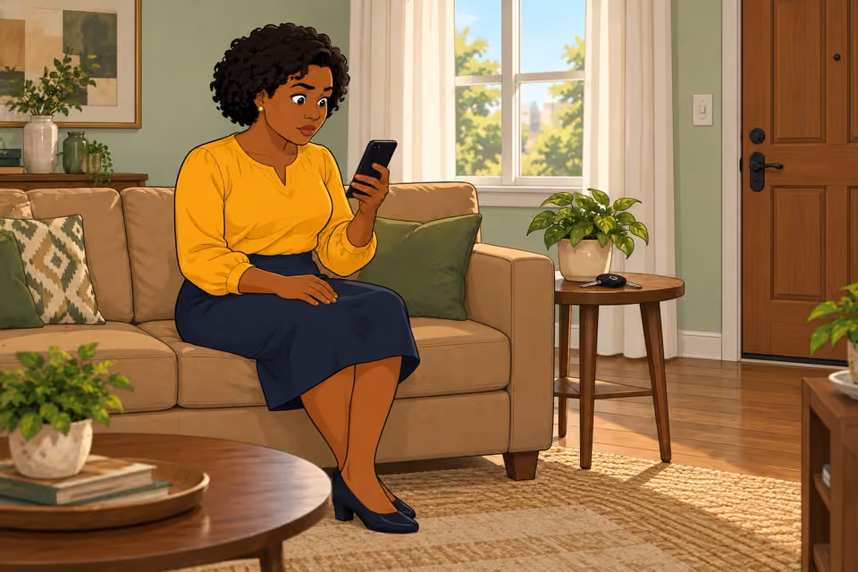 Uju receives another anonymous message.