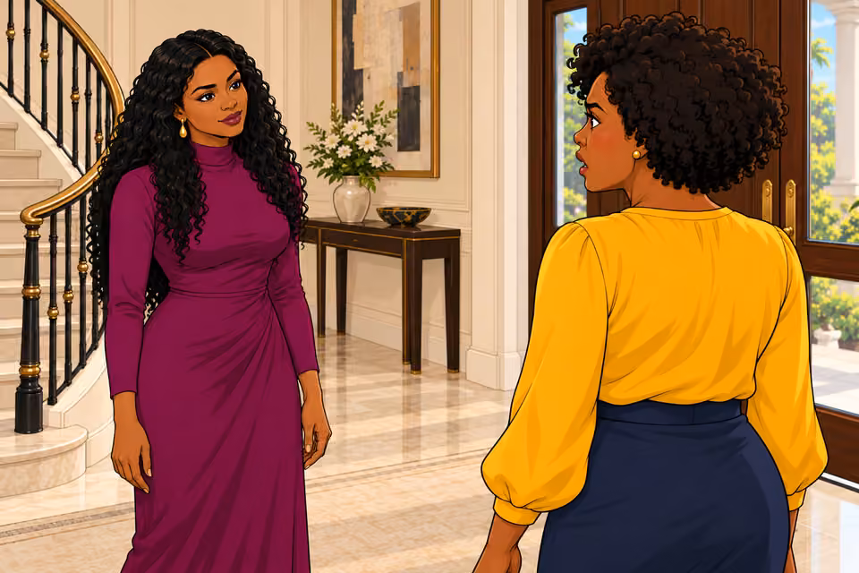Amaka remarks on Uju’s flushed appearance.