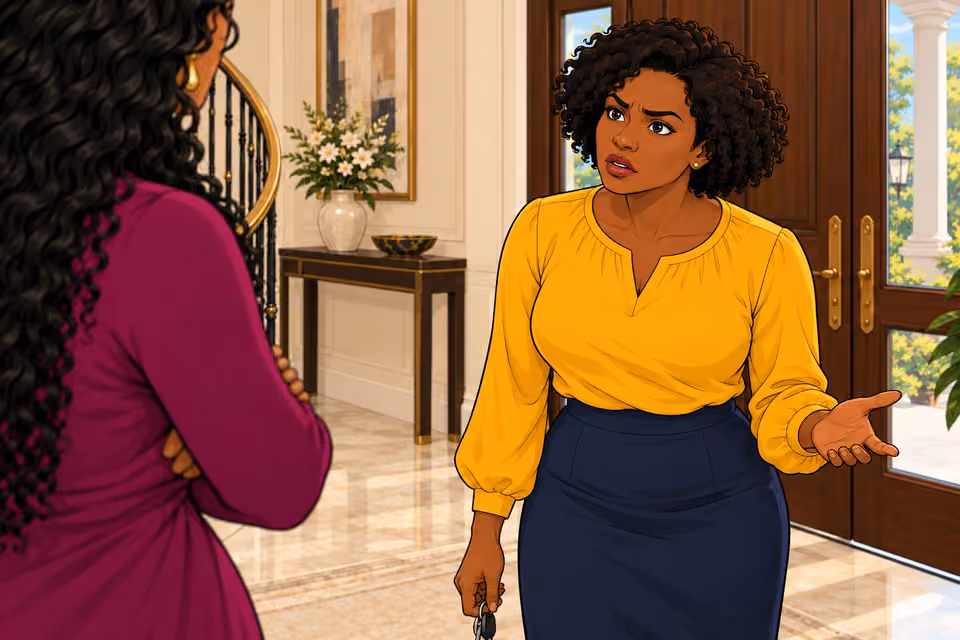 Uju presses Amaka about what she handed the cook.