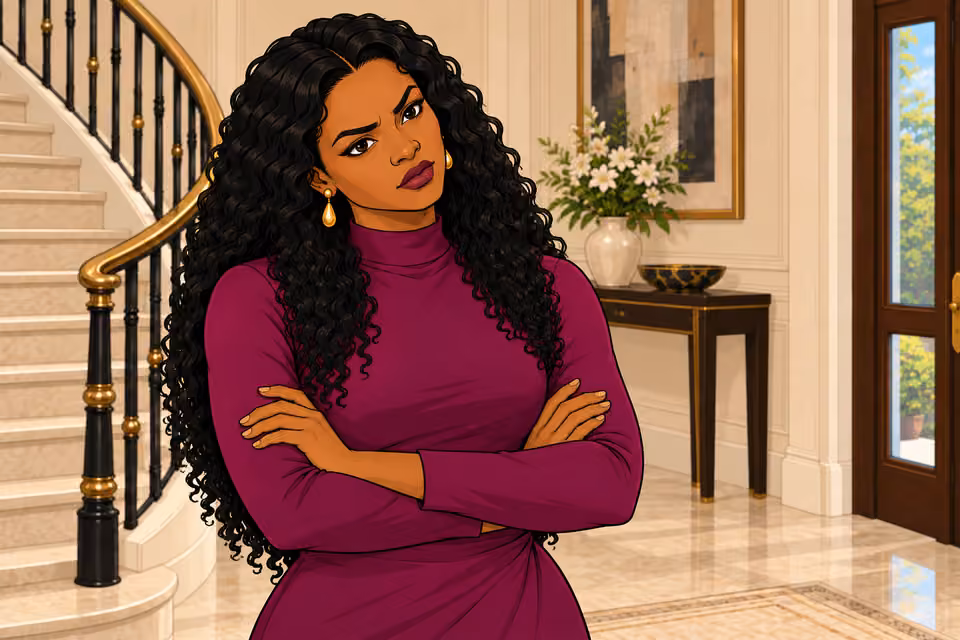 Amaka tilts her head at the question.