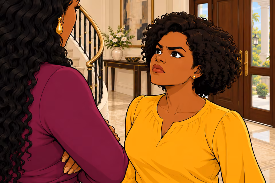 Uju tells Amaka that she should be afraid.