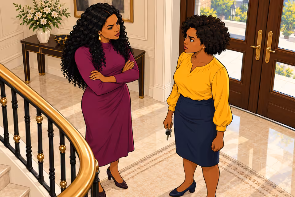 Amaka warns Uju against pursuing the truth.