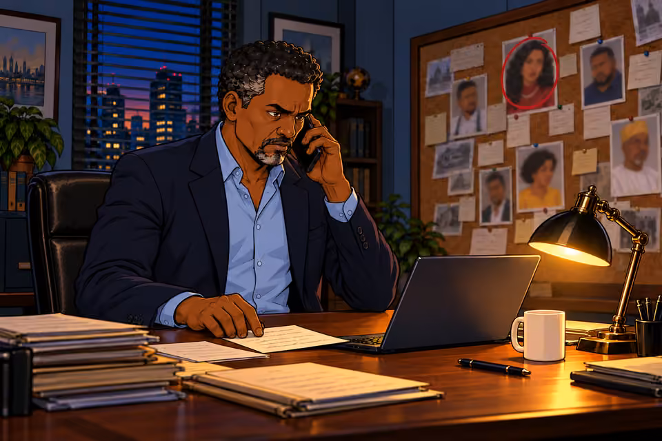 Musa makes a call.