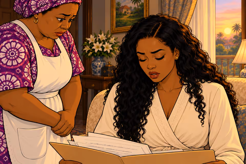 Amaka blinks at the discovery.