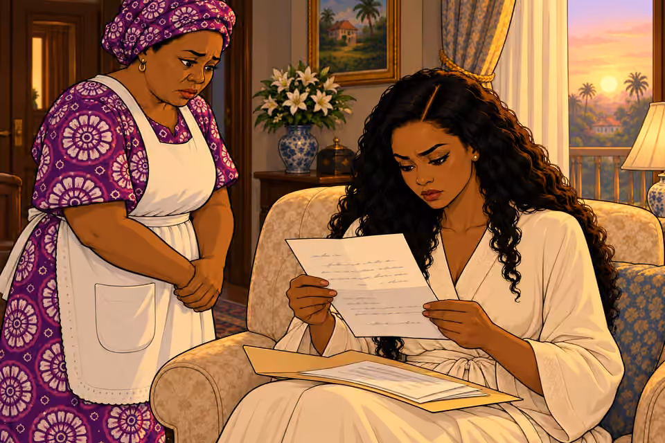Amaka reads the possessive message in the unsent letter.