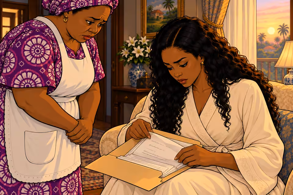 Amaka folds the papers back into the file with trembling fingers.