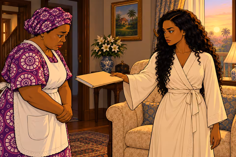 Amaka tells Mama Tutu to burn the file.