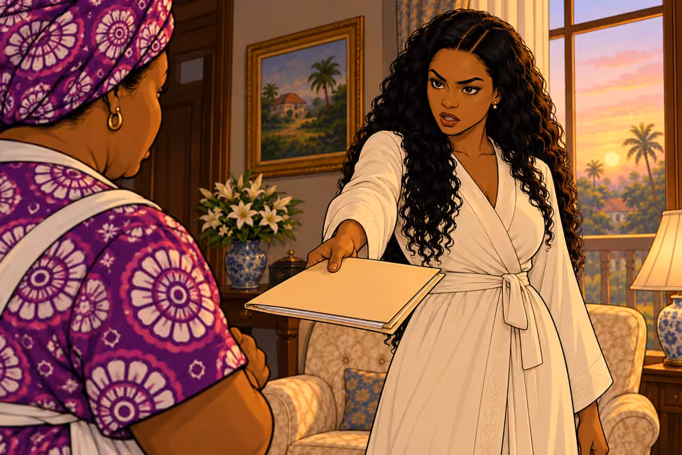 Amaka repeats her order to burn the file.