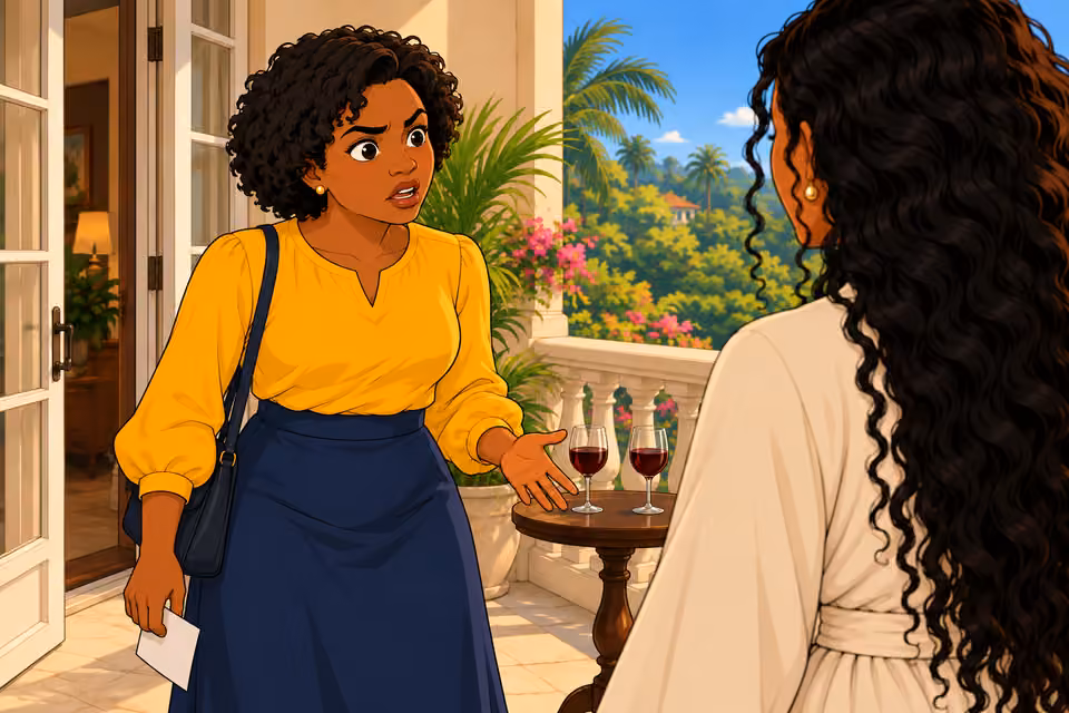 Uju asks whether Amaka knew about the photograph.