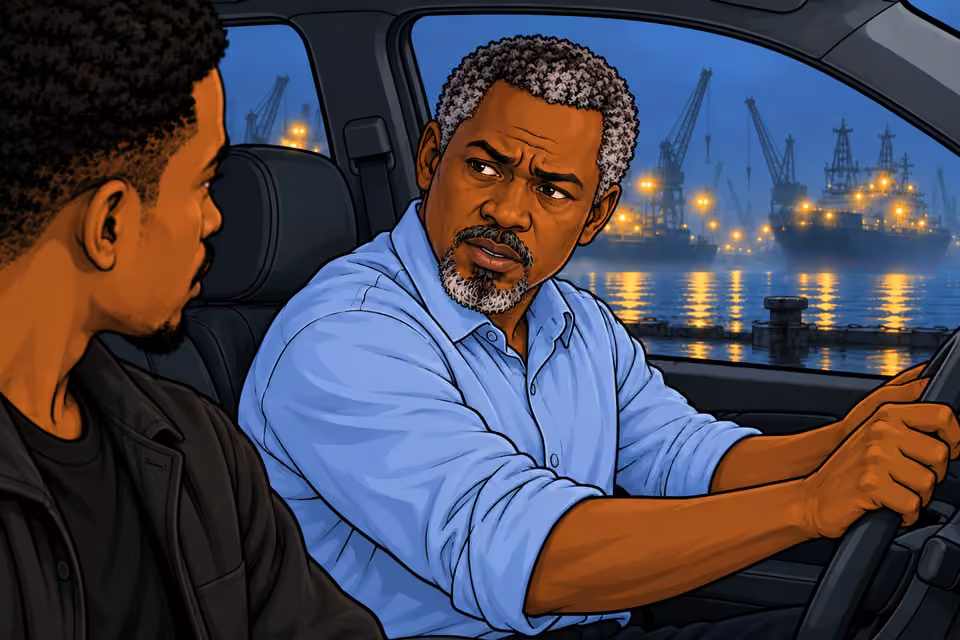 Cartoon illustration: Musa asks where the encounter took place.
