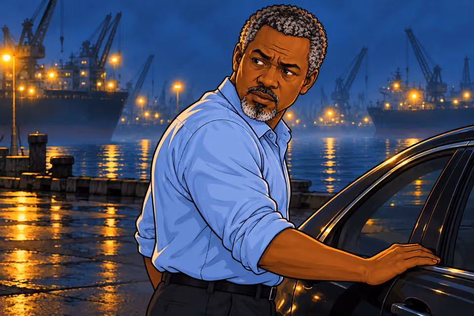 Cartoon illustration: Musa keeps his own deception concealed.