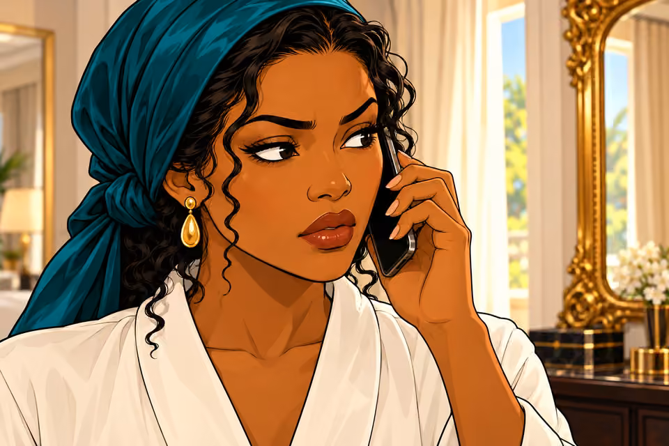 Amaka recognizes Musa as the caller.