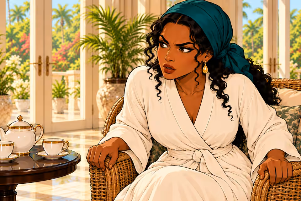 Amaka rejects his account of her mother’s generosity.