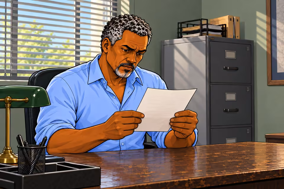 Musa reads Moses’s note twice.