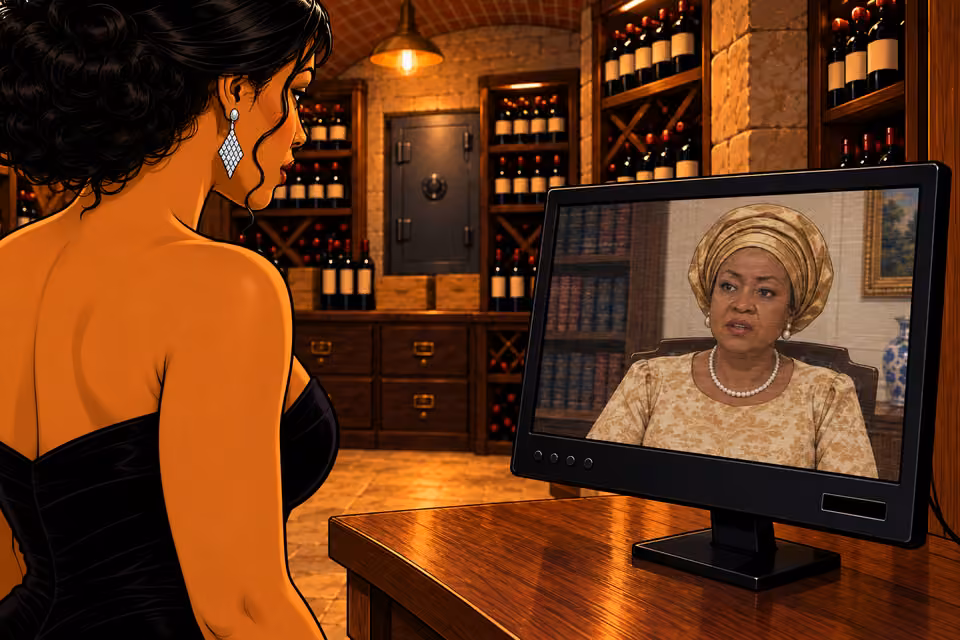 Cartoon illustration: A recording begins on the monitor.