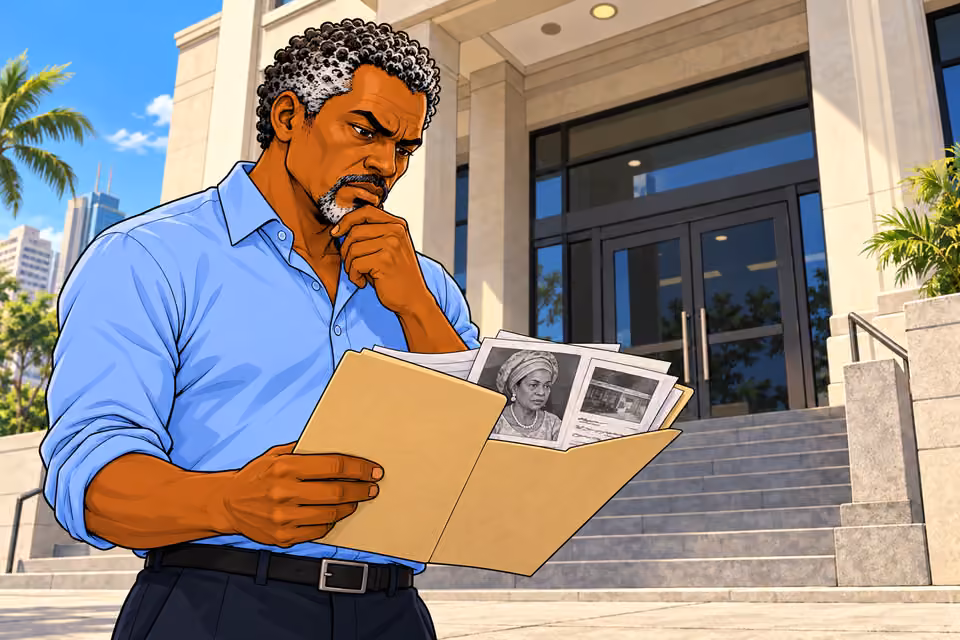 Cartoon illustration: Agnes’s suspicions leave Musa with many questions.